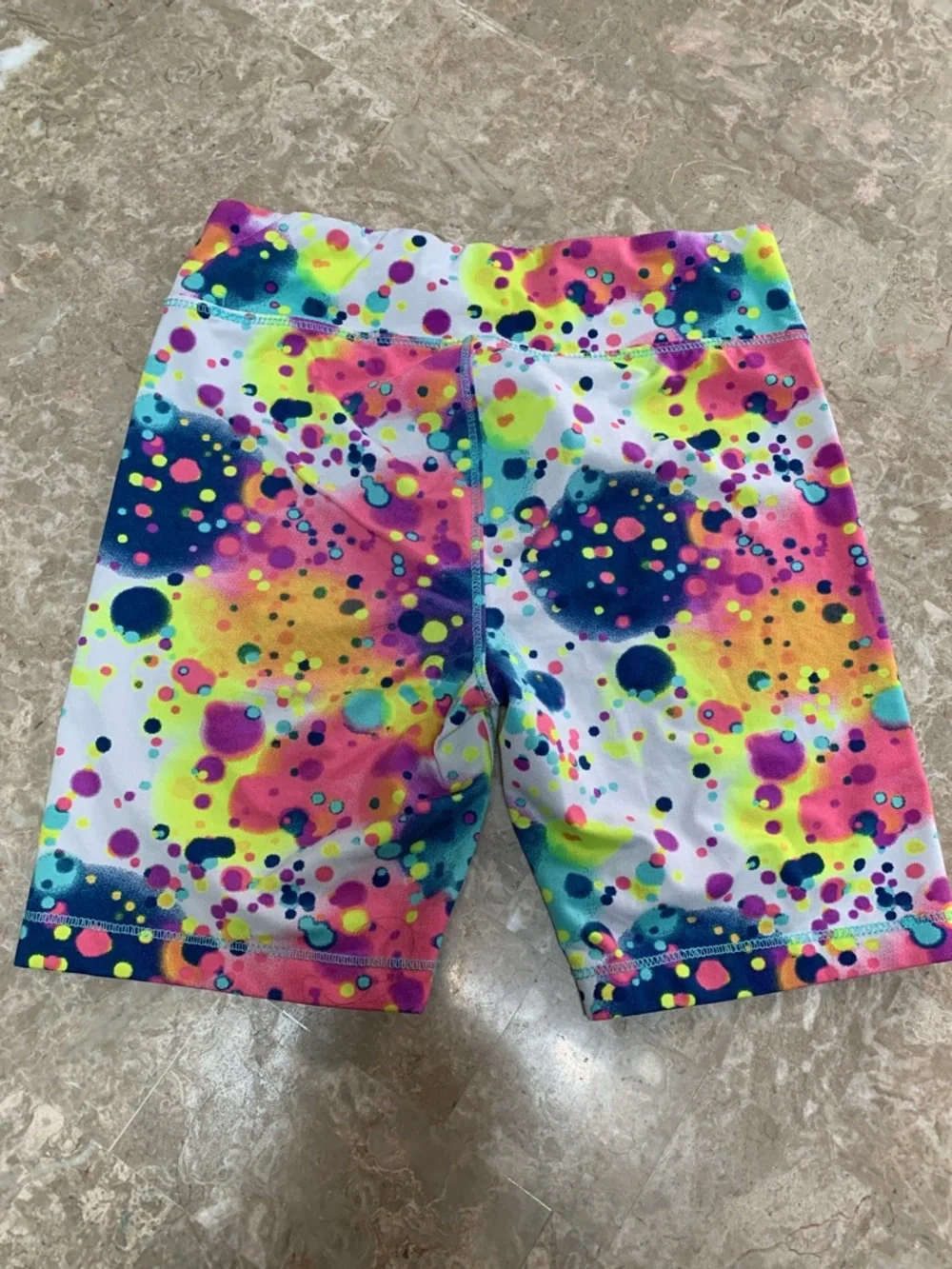 Bright Neon Splash Kids Swim Trunks - Multicolor. Pre-owned. Size M(10/12).